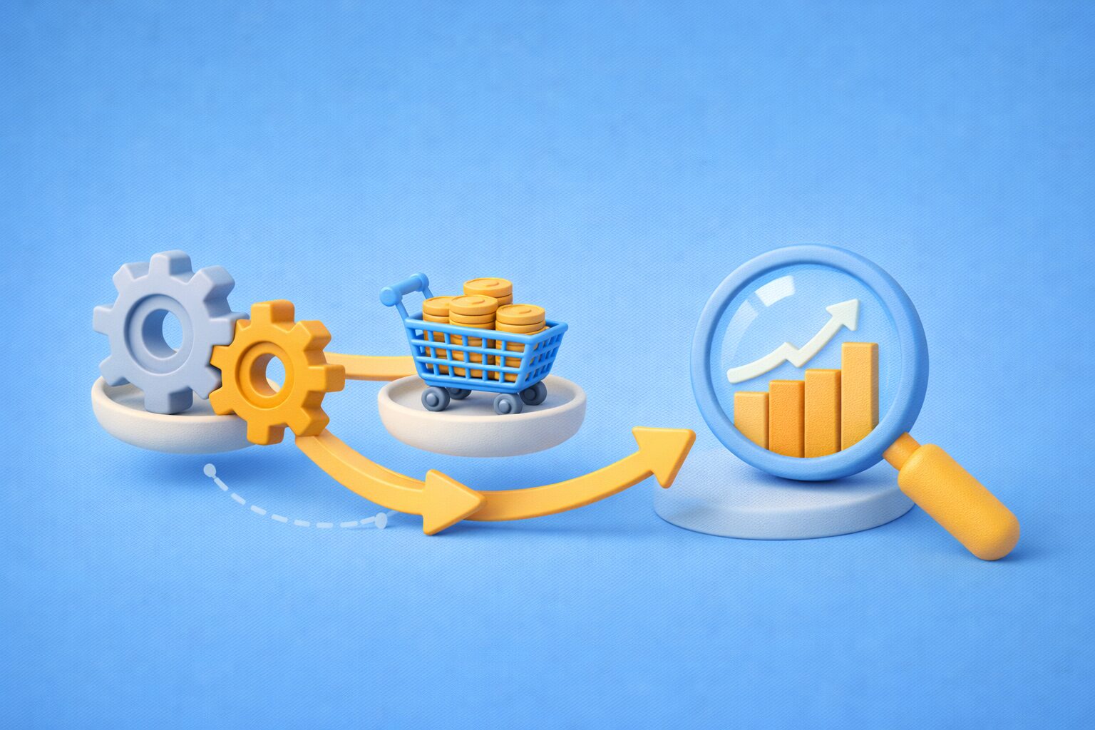 Diagram showing streamlined procurement and finance operations for SMEs and mid-market companies.