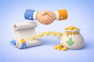 Illustration d’un accord contractuel en achats avec négociation et maîtrise des coûts financiers