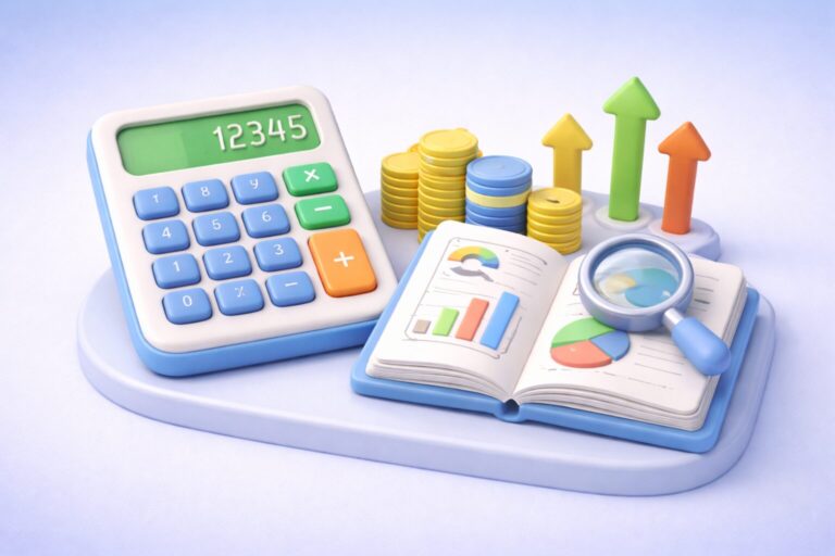 Hombre calculando el retorno de inversión de un software de compras B2B con Weproc