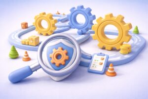 Diagram showing key elements of supplier risk management in procurement and finance.