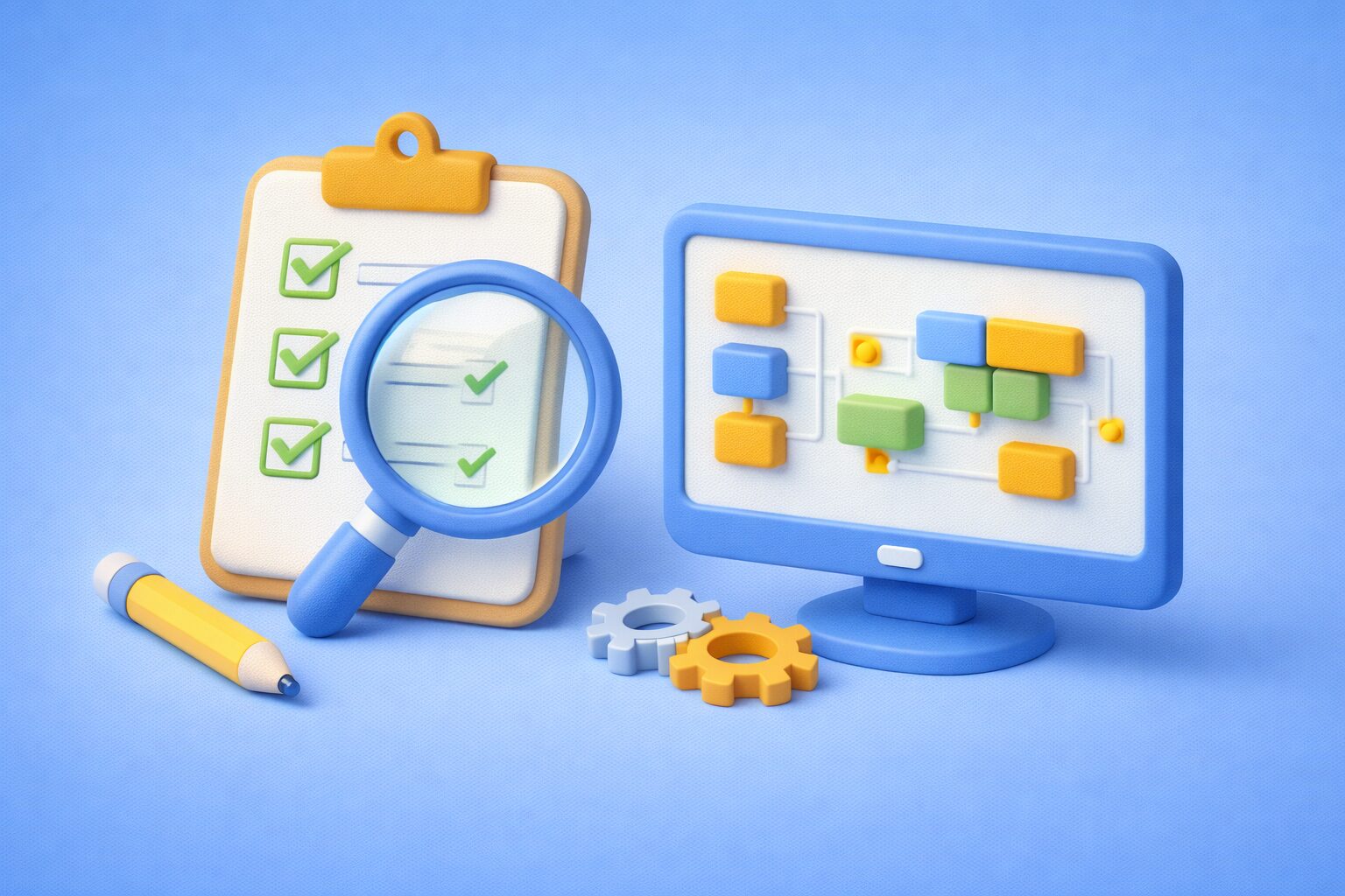 Close-up of a procurement software RFP evaluation grid with scores and comments.