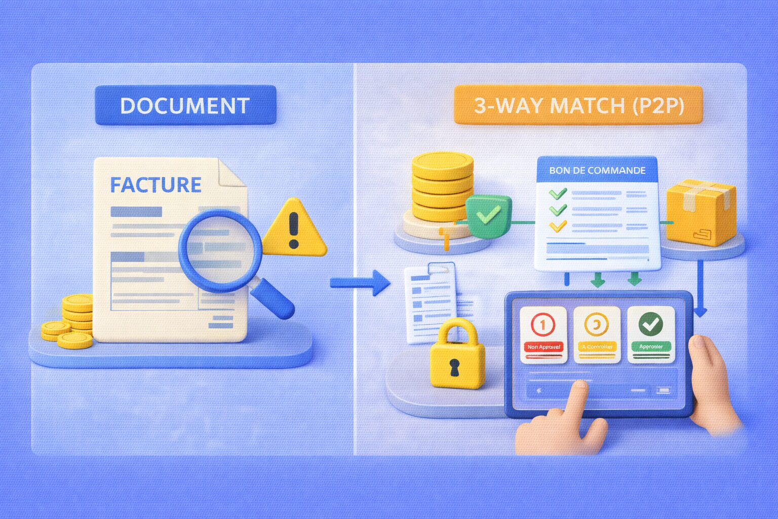Supplier submitting electronic invoice for compliant 2026 reception and P2P automation.