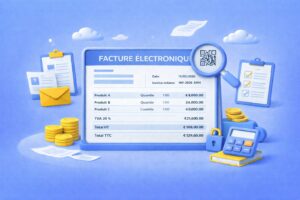 Dashboard showing electronic invoice compliance status and mandatory fields for 2026-2027.