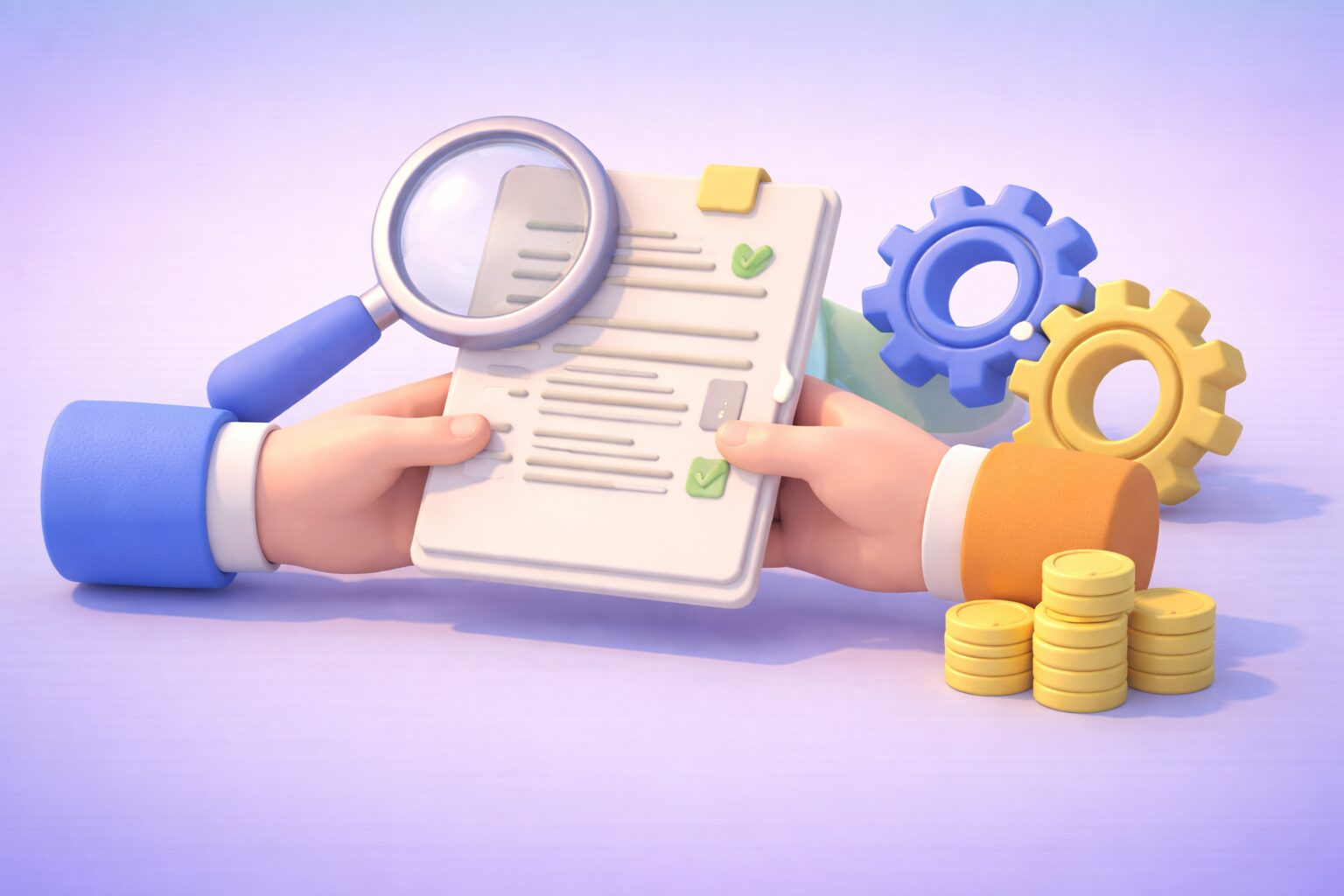 Illustration du contrôle et de la validation d’un bon de commande dans un processus achats structuré