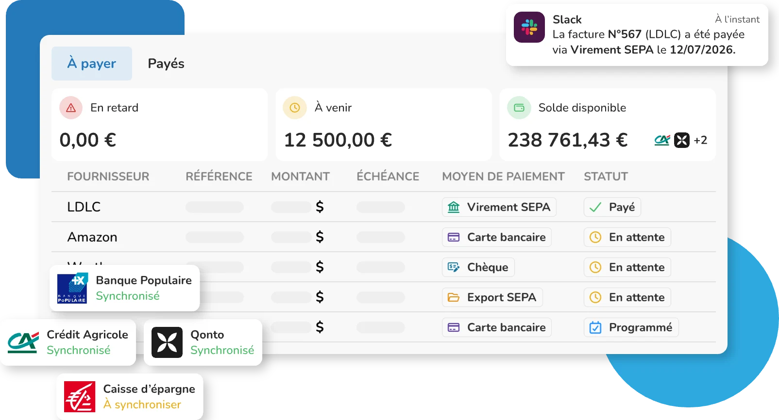 Supplier invoice payments in Weproc: payment schedule and bank connection